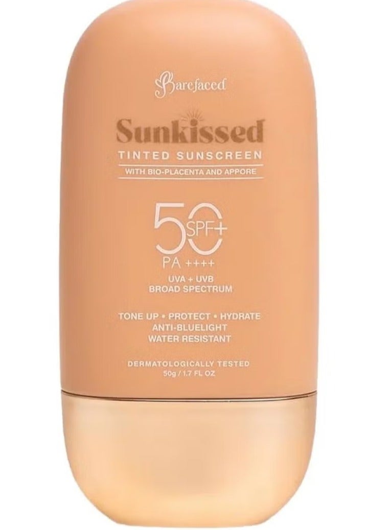 Barefaced Sunkissed Tinted Sunscreen SPF 50 PA ++++ 50g - Image 1
